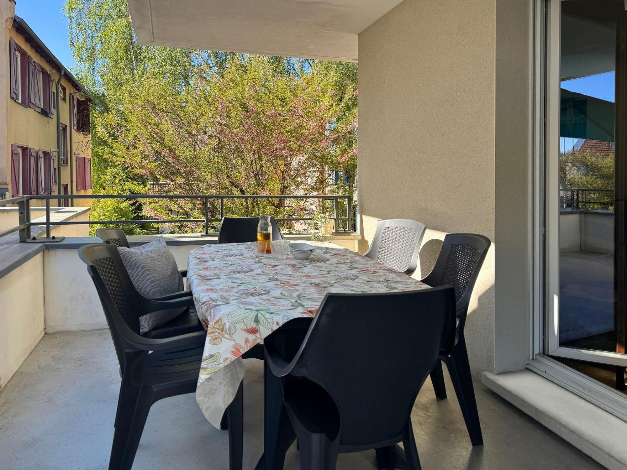 Апартаменты Joli 3P Avec Terrasse Et Garage Proche Centre Страсбург Экстерьер фото